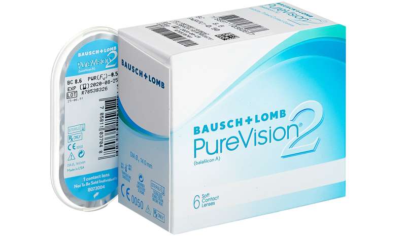 Контактные линзы Bausch Lomb PUREVISION 2 HD (1 шт.)