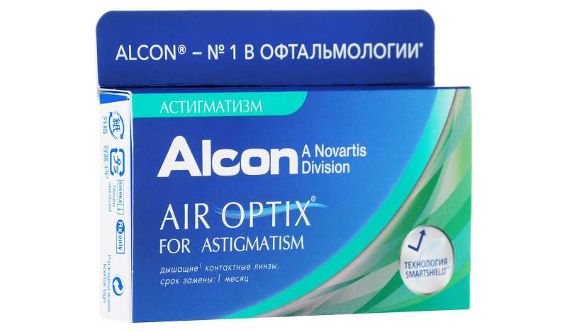 Контактные линзы Alcon Air Optix Plus HydraGlyde for Astigmatism (1 шт.)